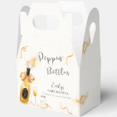 Gold Elegante Poppin Flaschen Champagne Baby Dusch Geschenkschachtel (Offen)