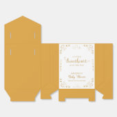 Gold Elegante Sweetheart Valentine Baby Shower Geschenkschachtel (Ungefaltet)