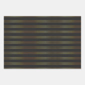 Gold Elegante Verziert Romantik Geschenkpapier Set (Vorderseite 3)