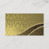 Gold elegante Visitenkarte (Rückseite)