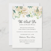 Gold Elegante Wasserfarben Blumen Stadtrundgang: Einladung (Vorderseite)