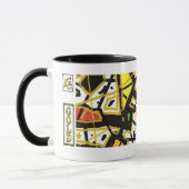 GOLD – Eleganter abstrakter Becher Tasse (Links)