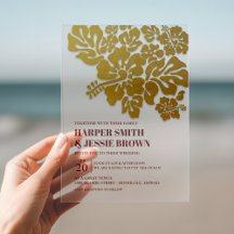 Gold - Eleganter Hibiskus Beach Wedding