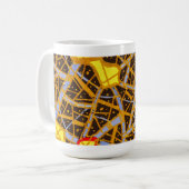 GOLD – Eleganter Klassischer Becher 2 Kaffeetasse (Vorderseite Links)