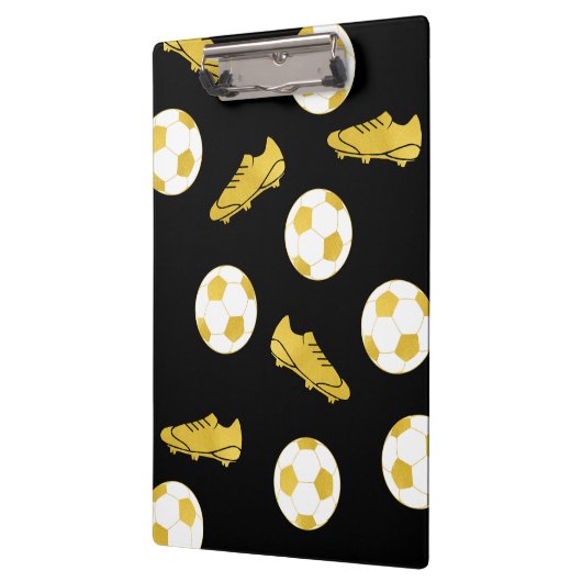 Gold Eleganter klassischer Fußball reinigt Ball Bl Klemmbrett (Links)