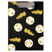 Gold Eleganter klassischer Fußball reinigt Ball Bl Klemmbrett (Vorderseite)