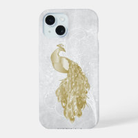 Gold Eleganter Pfau Personalisiert