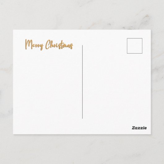 Gold Eleganter Weihnachtsbaum über Smaragdgrüne We Postkarte (Rückseite)