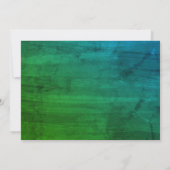 Gold Elegantes Dress Diamonds Green Sweet 16 Einladung (Rückseite)