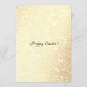 Gold Elegantes einfaches Ostereier Brunch Dinner Menükarte (Rückseite)