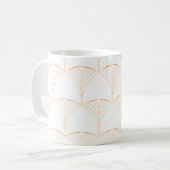 Gold, elegantes, einfaches, traditionelles Muster Kaffeetasse (Vorderseite Links)