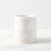 Gold, elegantes, einfaches, traditionelles Muster Kaffeetasse (Mittel)