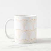 Gold, elegantes, einfaches, traditionelles Muster Kaffeetasse (Links)