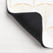 Gold, elegantes, einfaches, traditionelles Muster Mousepad (Ecke)