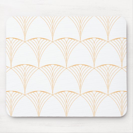 Gold, elegantes, einfaches, traditionelles Muster Mousepad (Vorne)