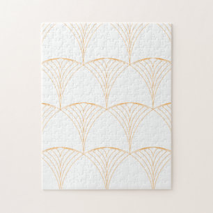 Gold, elegantes, einfaches, traditionelles Muster Puzzle