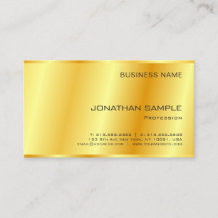 Gold Elegantes Firmen-Design Vorlage Modern Visitenkarte