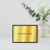 Gold Elegantes Luxus-Personalisiertes modernes Tem Visitenkarte (Stehend Vorderseite)