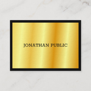 Gold Elegantes Luxus Personalisiertes Template Mod Visitenkarte