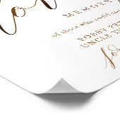 Gold Elegantes Script Typografy Poster (Ecke)