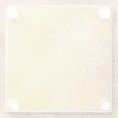 Gold Eleganz: Abstrakter Luxus-Hintergrund Glasuntersetzer (Rückseite)