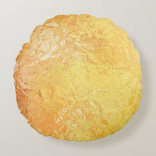 Gold Eleganz: Abstrakter Luxus-Hintergrund Rundes Kissen