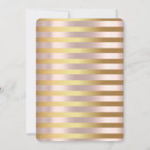 Gold Eleganz, Rose Gold 16 . Geburtstag Invitati Einladung (Rückseite)