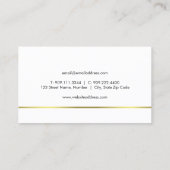 Gold Elephant Business Card Visitenkarte (Rückseite)