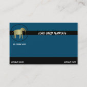 Gold Elephant Logo Visitenkarte (Vorderseite)