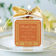 Gold Elephant & Lotus Wedding Return Geschenk Gefa