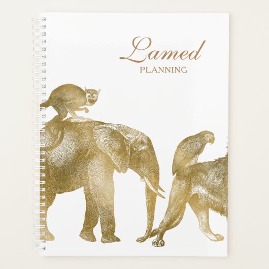 Gold Elephant Löwenplaner Planer (Vorderseite)
