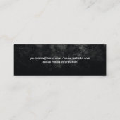 Gold Embellish II | Schwarz Mini Visitenkarte (Rückseite)