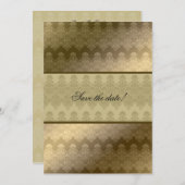 Gold Embossed Look Renaissance Hochzeit Einladung (Vorne/Hinten)