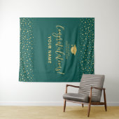 Gold & Emerald Green | ABSCHLUSS Wandteppich (Beispiel (Horizontal))