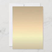 Gold Emerald Green Wedding Einladung (Rückseite)