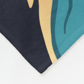 Gold Emerald Marble Hintergrund Luxus Fleecedecke (Ecke)