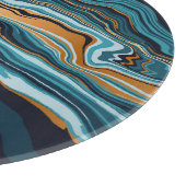 Gold Emerald Marble Hintergrund Luxus Schneidebrett (Ecke)