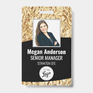 Gold Employee Foto ID Abzeichen Ausweis