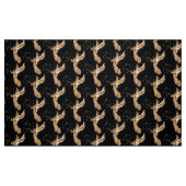 Gold Engel mit Trompete Night Sky mit Gold Stars Stoff (Fat Quarter (45,7 x 55,9 cm))