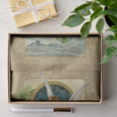 Gold Engel Weihnachtsabend Vintager Urlaub Seidenpapier (Geschenk)