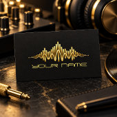 Gold Equalizer DJ Visitenkarte