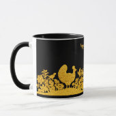 Gold Erntedank Türkei Blumenkohle Tasse (Links)