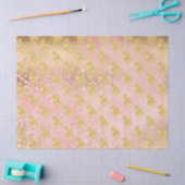 Gold erröten rosa magisches Einhorn Seidenpapier (Basteln)