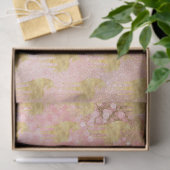 Gold erröten rosa magisches Einhorn Seidenpapier (Geschenk)