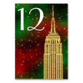 Gold ESB Skyline #2 Weihnachtsstern Tischnummer (Rückseite)