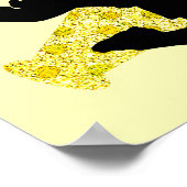 GOLD ESSEN, SCHLAFEN, KIRCHE PERSONALISIERT POSTER (Ecke)