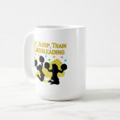 GOLD ESSEN SLEEP CHEERLEADING DESIGN KAFFEETASSE (Vorderseite Links)