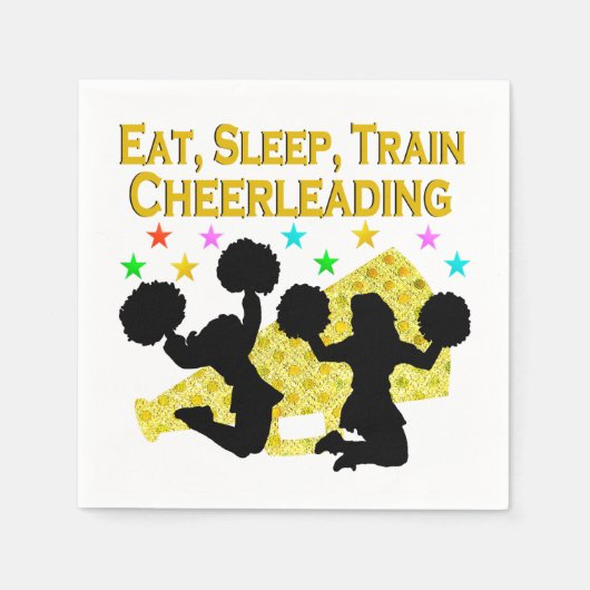GOLD ESSEN SLEEP CHEERLEADING DESIGN SERVIETTE (Vorderseite)
