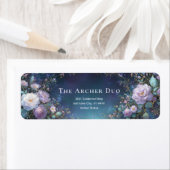 Gold Etched Lavender Midnight Teal Botanical (Insitu)