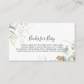 Gold Eucalyptus Baby Shooting Book Request Begleitkarte (Vorderseite)